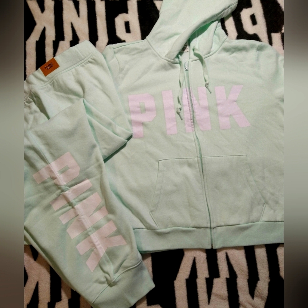 NWT Victoria's Secret Pink White Rain Set. XL/XXL